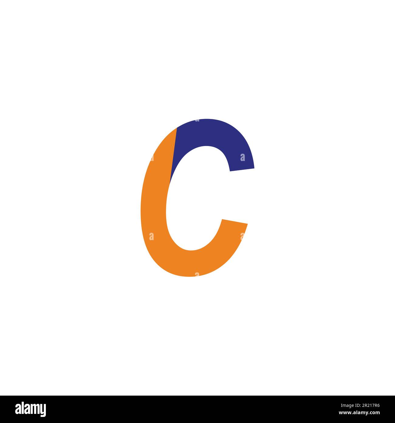 Buchstabe LC CL L C Umriss geometrisches Symbol einfacher Logo-Vektor Stock Vektor