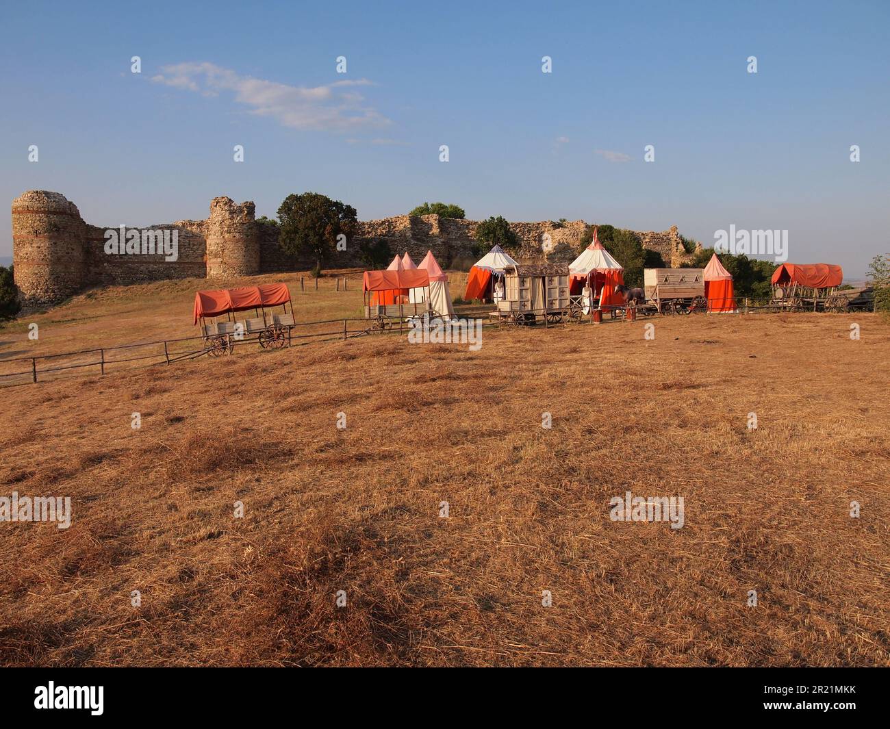 Mezek (Gemeinde Svilengrad, Provinz Haskovo, Bulgarien) Stockfoto