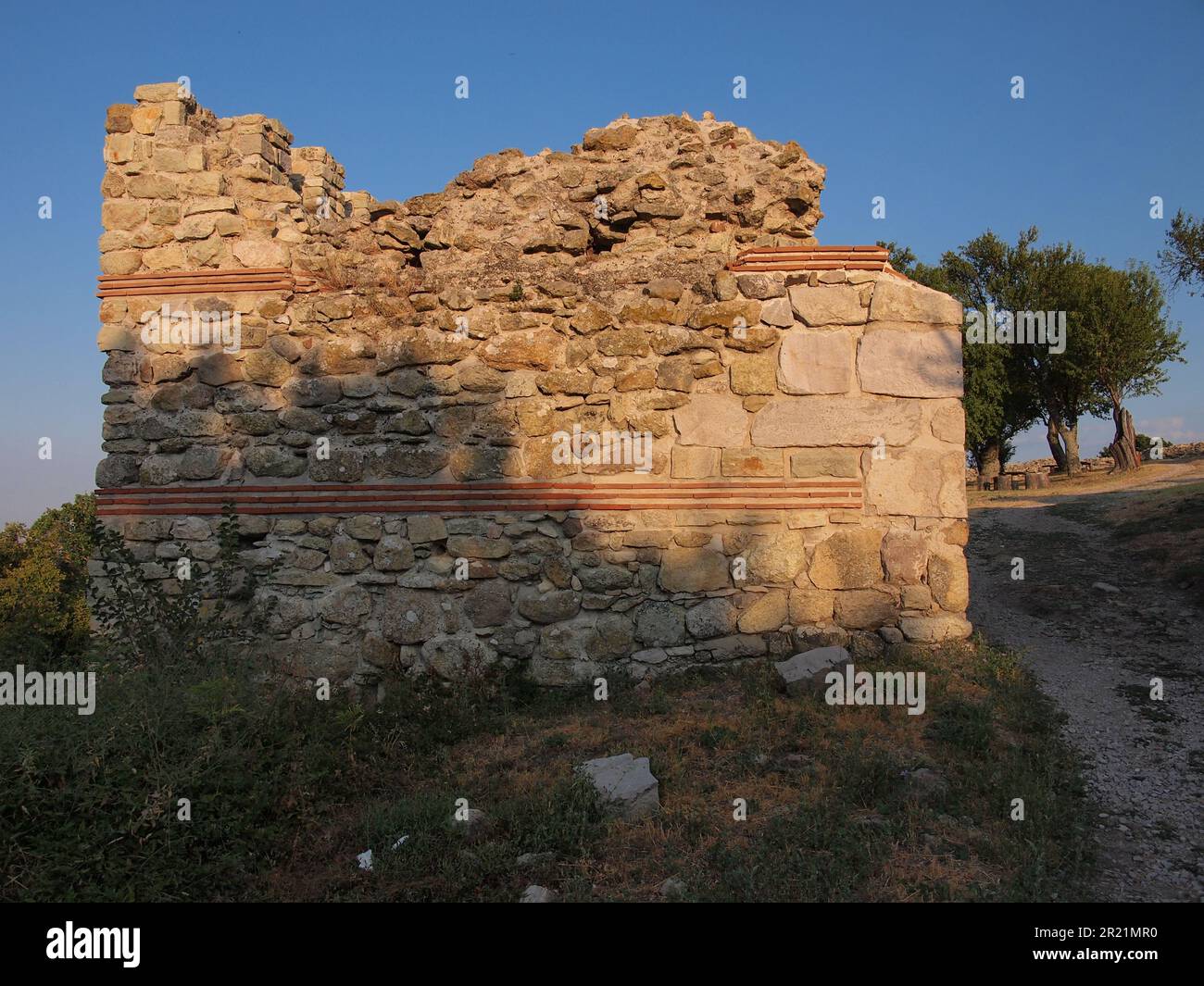 Mezek (Gemeinde Svilengrad, Provinz Haskovo, Bulgarien) Stockfoto