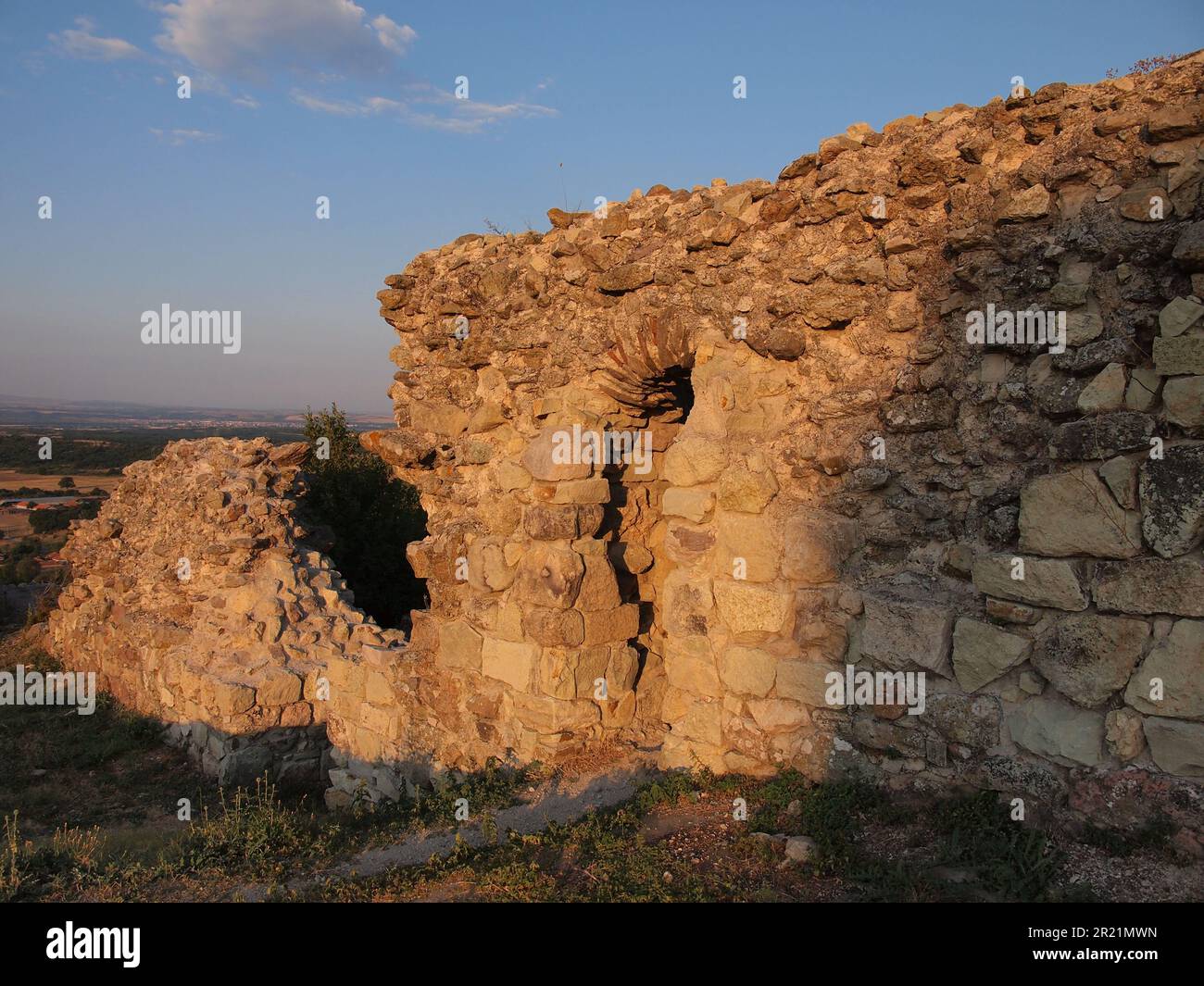 Mezek (Gemeinde Svilengrad, Provinz Haskovo, Bulgarien) Stockfoto