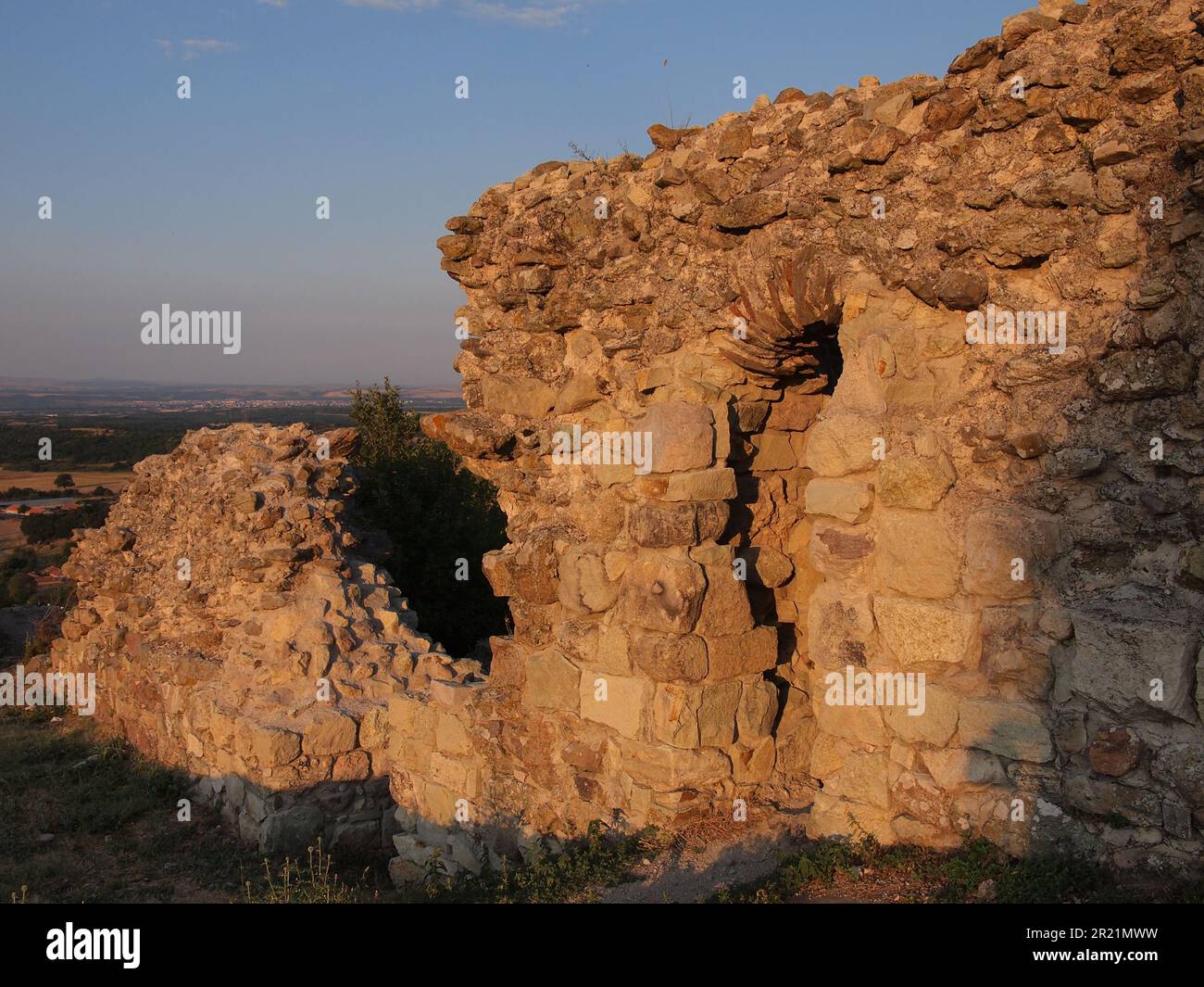 Mezek (Gemeinde Svilengrad, Provinz Haskovo, Bulgarien) Stockfoto