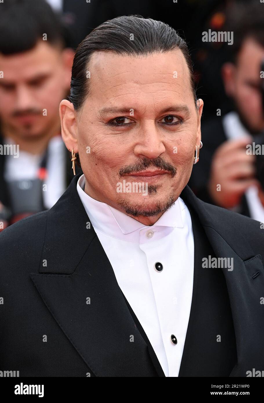 Cannes, Frankreich. 16. Mai 2023. Cannes, Frankreich. 16. Mai 2023. Johnny Depp kommt zur Gala-Vorführung von Jeanne Du Barry, Teil des Filmfestivals 76. in Cannes, Palais des Festival. Kredit: Doug Peters/Alamy Live News Stockfoto