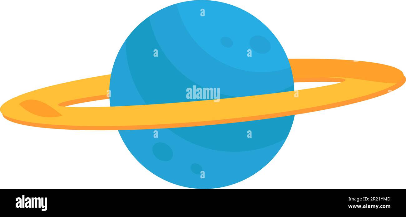 Planet Gas Riese Saturn mit Ring herum. Untersuchung astronomischer ...