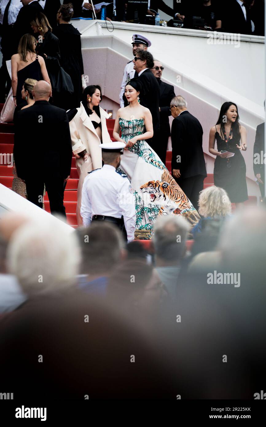 Cannes, Frankreich, 16. Mai 2023, Fan Bingbing besucht den roten Teppich des Festival de Cannes Stockfoto