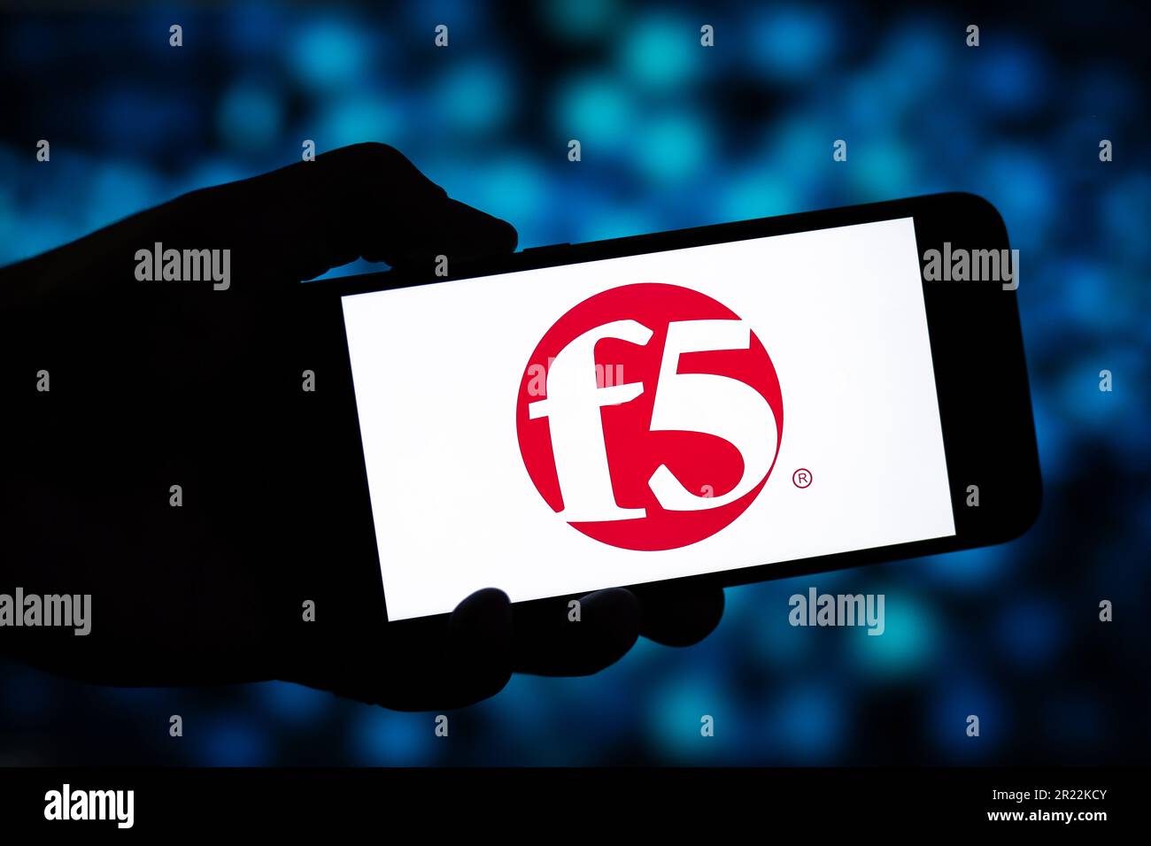 F5 Networks Editorial. F5 Networks ist ein amerikanisches Technologieunternehmen Stockfoto