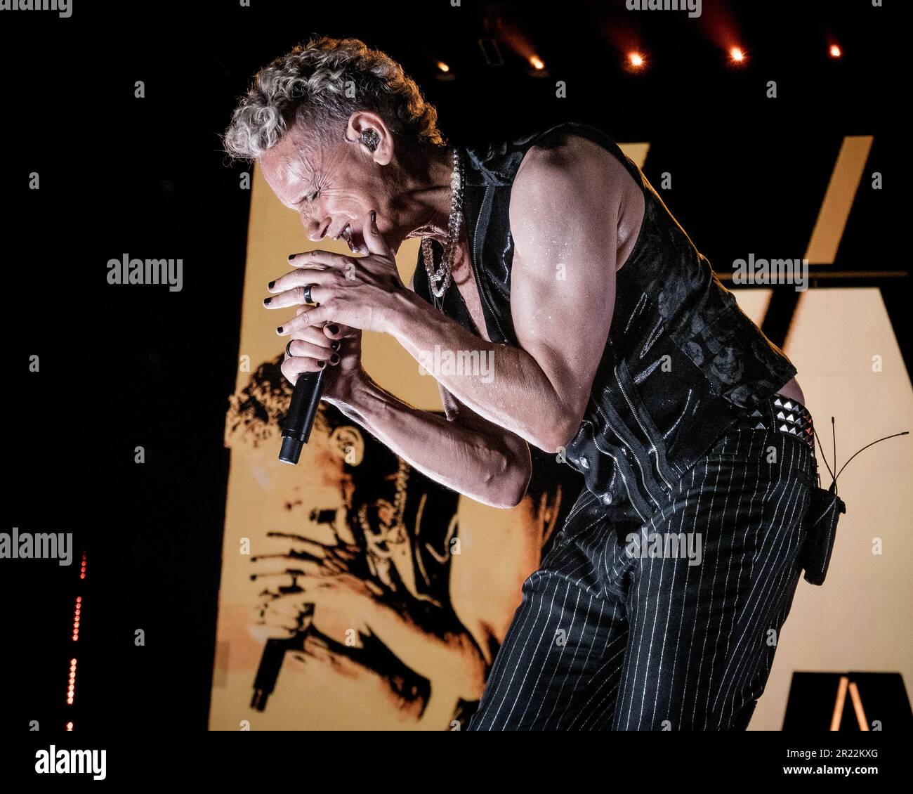 Depeche Mode tritt am 16. Mai 2023 live in Amsterdam auf und eröffnet die Europatour Stockfoto