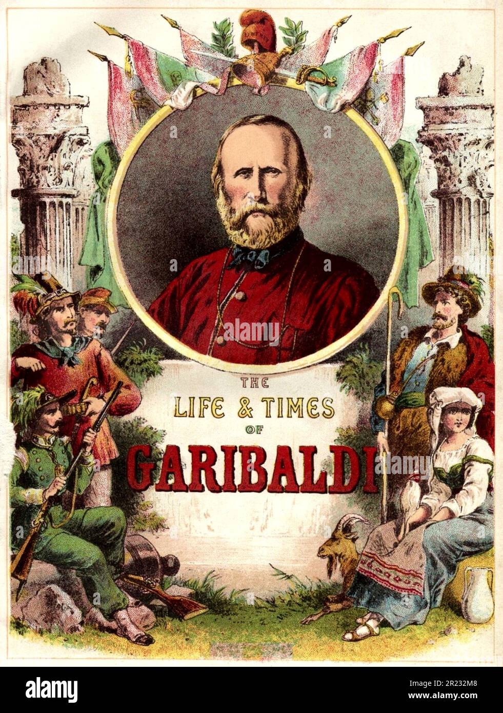 1884 , ITALIEN der italienische revolutionäre Held GIUSEPPE GARIBALDI