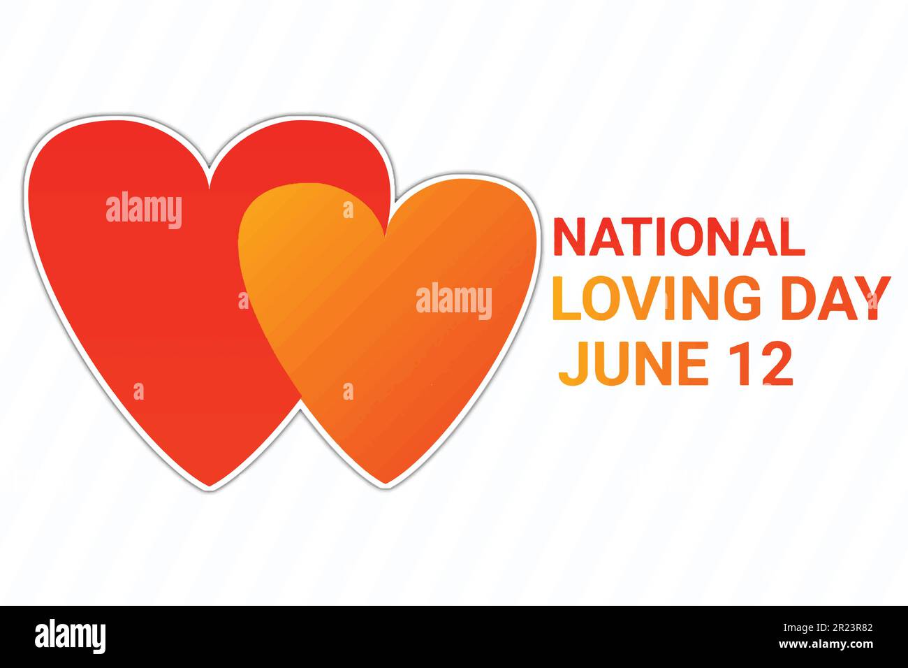 Nationaler Liebesfeiertag. Juni 12. Urlaubskonzept. Vorlage für Hintergrund, Banner, Karte, Poster mit Texteindruck. Vektordarstellung. Stock Vektor