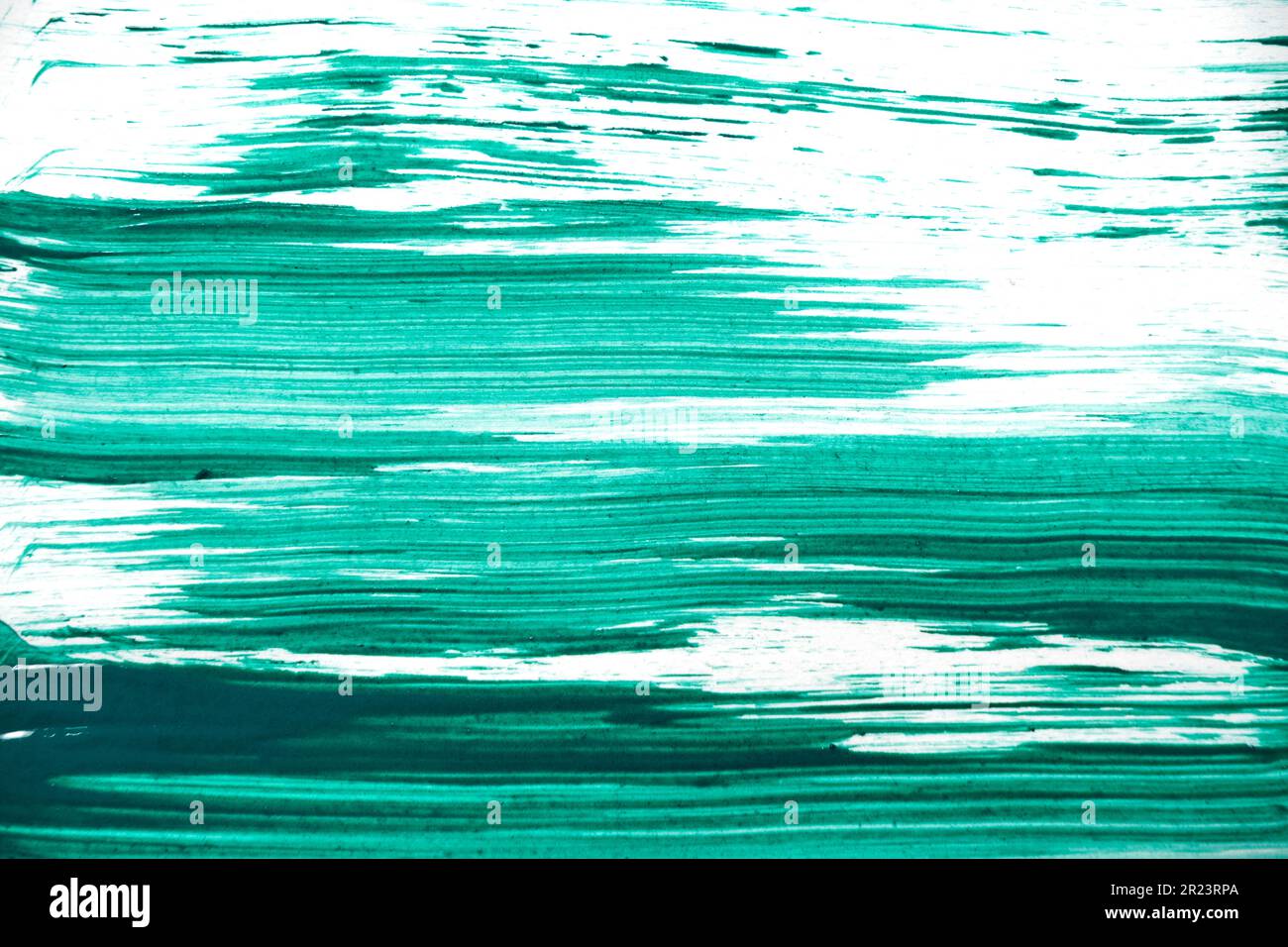Abstrakter weißer und grüner Hintergrund mit Aquarellfarbe Stockfoto