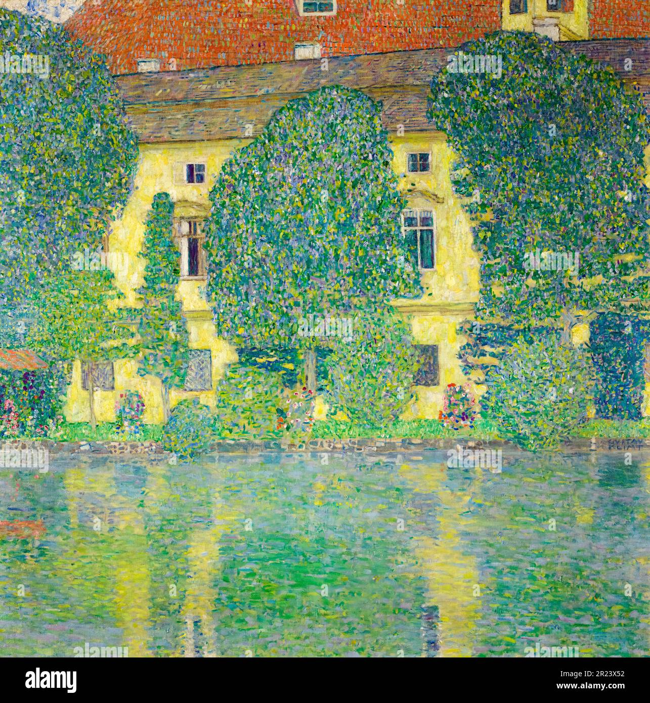 Gustav Klimt, Schloss Kammer am Attersee III, Gemälde 1909-1910 Stockfoto