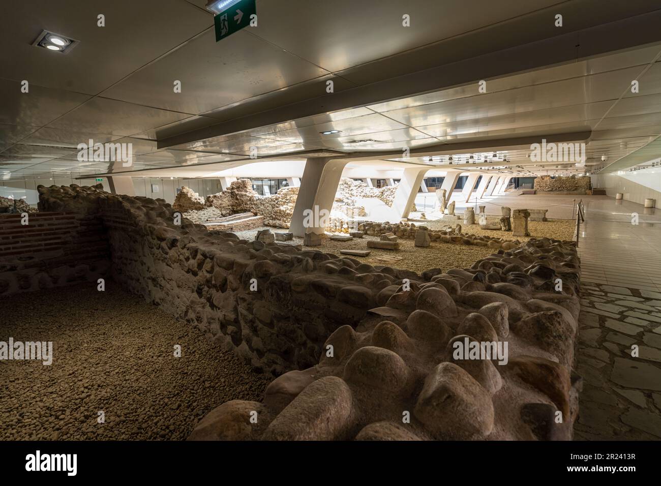 Sofia, Bulgarien. Mai 2023. Blick auf den archäologischen Komplex des antiken Serdika im Stadtzentrum Stockfoto