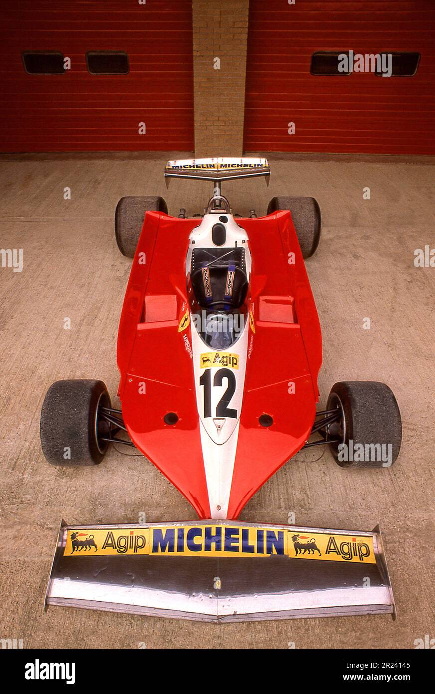 Ex Gilles Villenuve Ferrari 312T3 F1 Auto 1979 Stockfoto