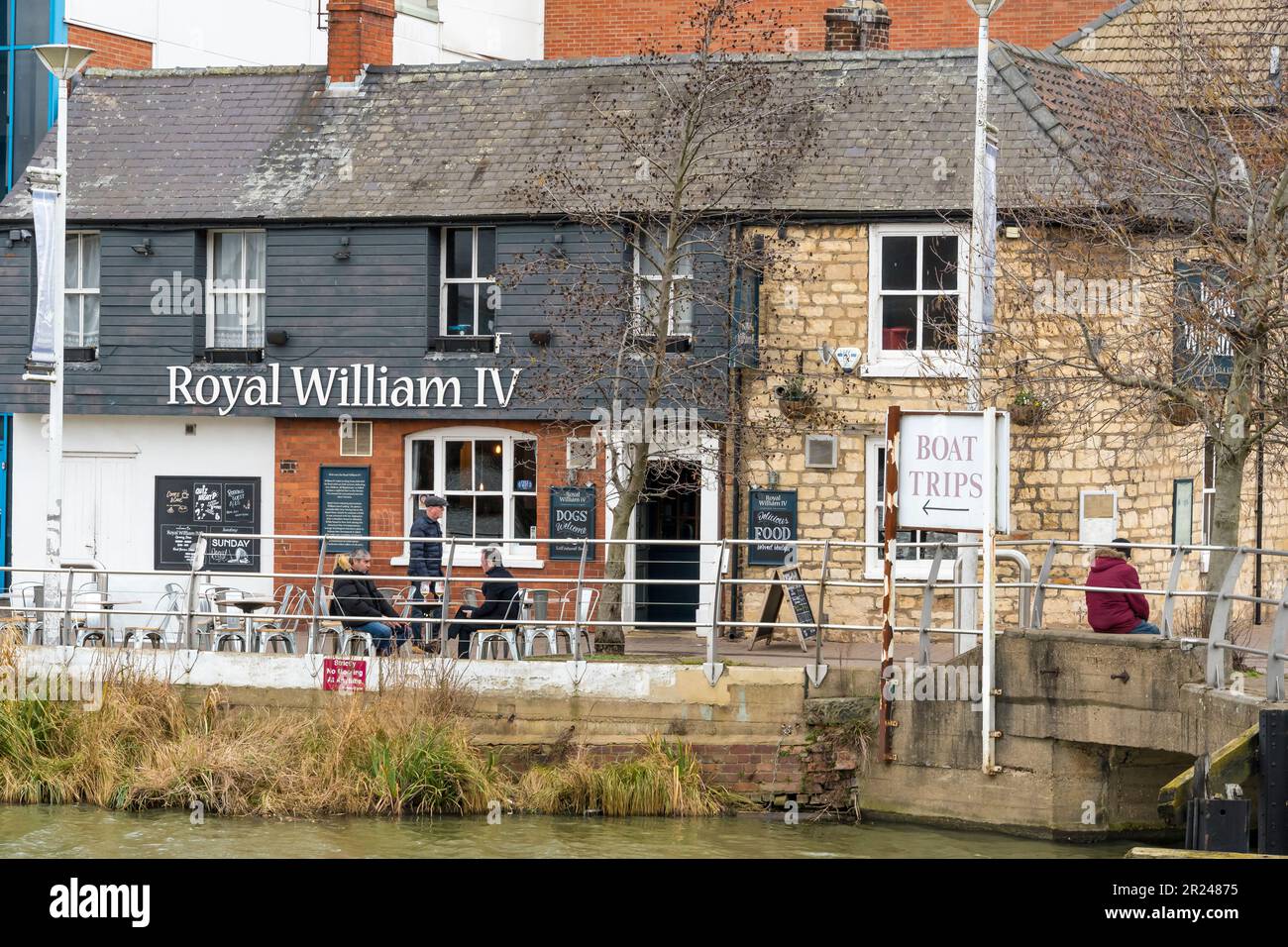 Royal William IV. Öffentliches Haus und Restaurant Brayford Wharf North Lincoln City 2023 Stockfoto