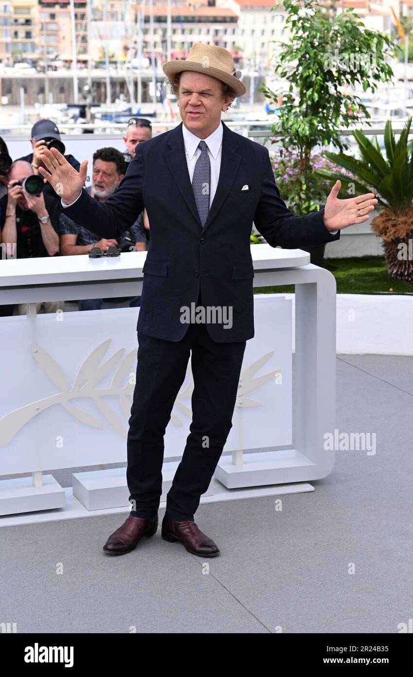 Jury-Präsident John C. Reilly nimmt an der Fotokonferenz für die Jury der UN Specific Respect während des Filmfestivals 76. in Cannes, Frankreich, Teil. Bilddatum: Mittwoch, 17. Mai 2023. Das Foto sollte lauten: Doug Peters/PA Wire Stockfoto