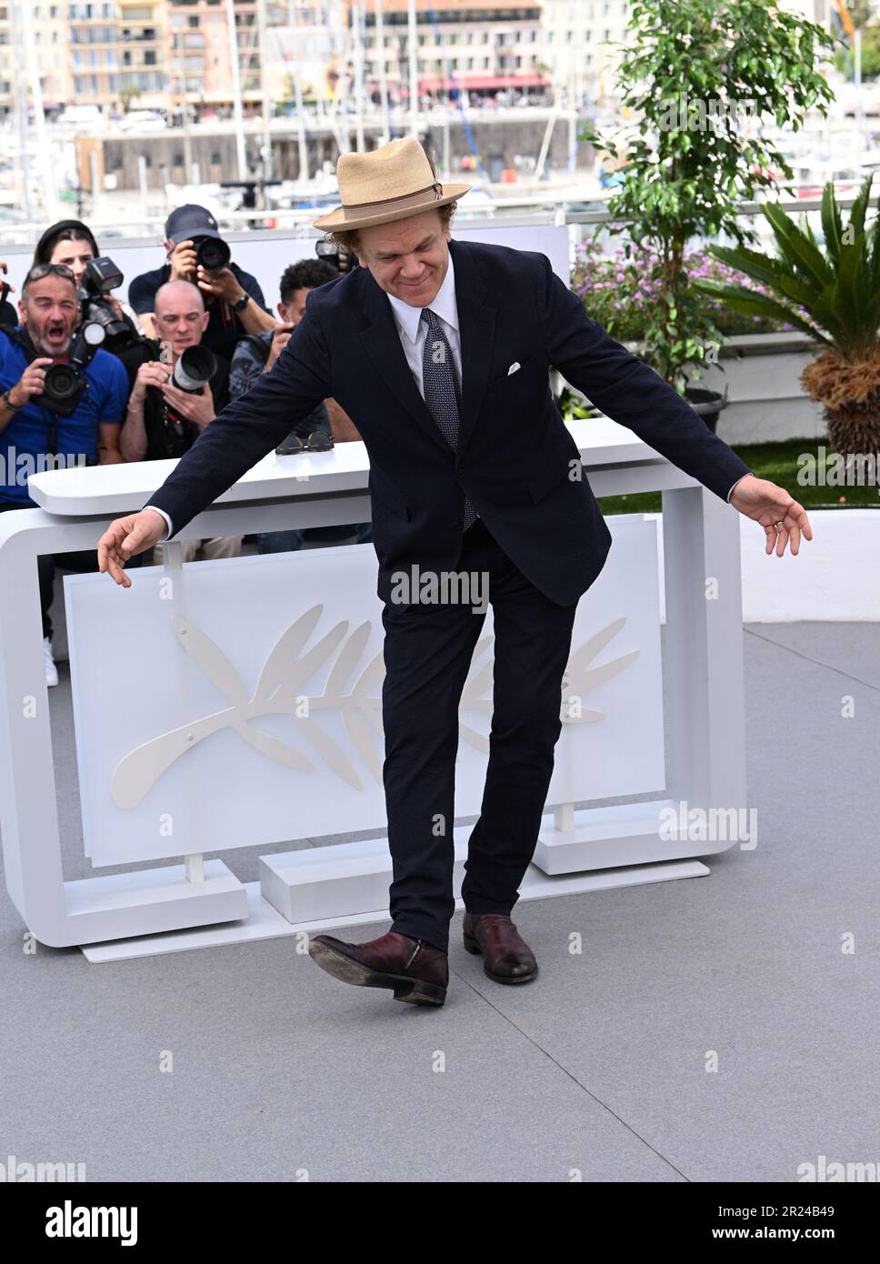 Jury-Präsident John C. Reilly nimmt an der Fotokonferenz für die Jury der UN Specific Respect während des Filmfestivals 76. in Cannes, Frankreich, Teil. Bilddatum: Mittwoch, 17. Mai 2023. Das Foto sollte lauten: Doug Peters/PA Wire Stockfoto