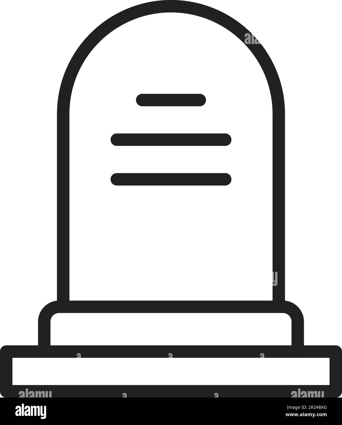 Vektorbild des Todesymbols. Stock Vektor