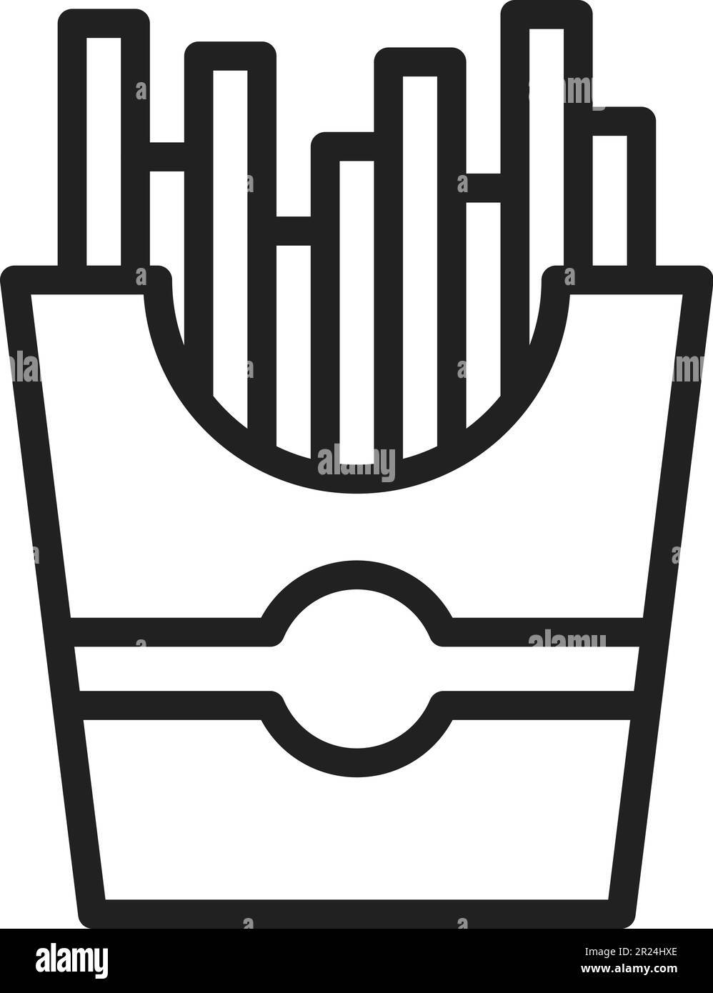 Vektorbild des Symbols „French Fries“. Stock Vektor