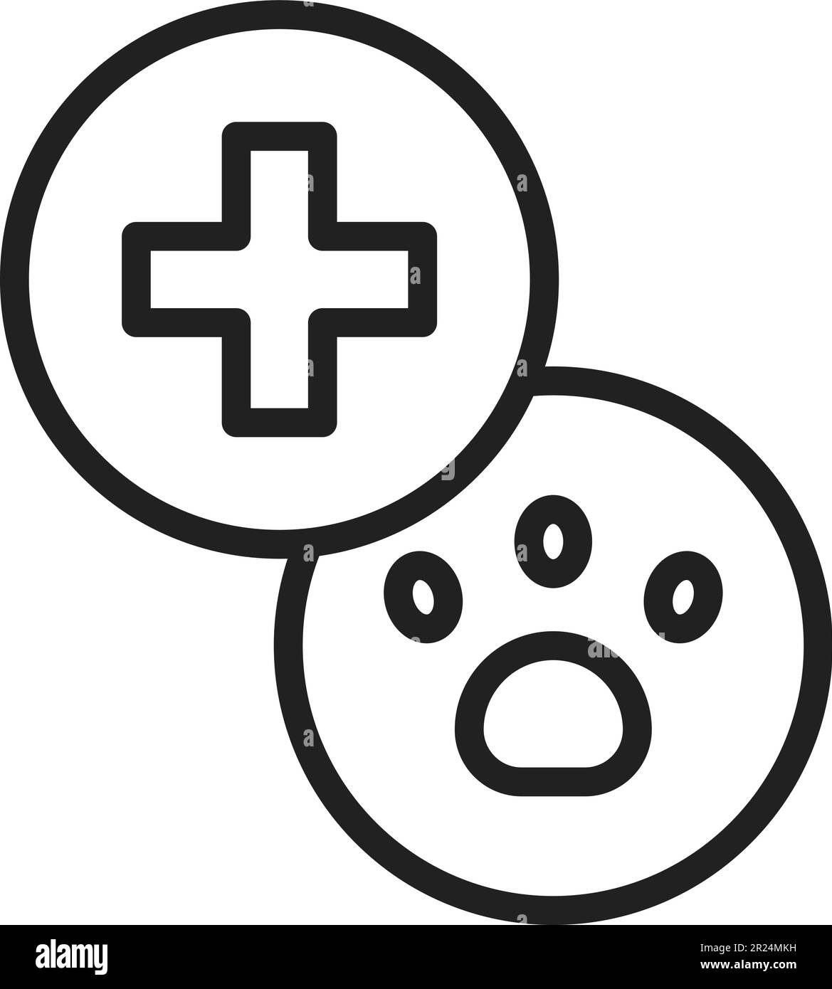 Vektorbild des Symbols für das Gesundheitswesen. Stock Vektor