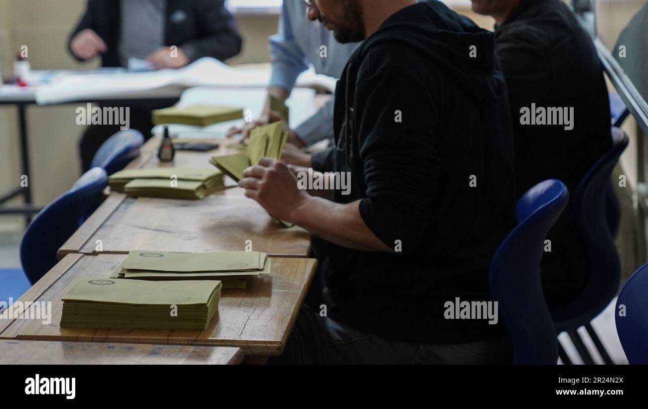 Präsidentschaftswahlen in der Türkei bis zur zweiten Runde Stockfoto