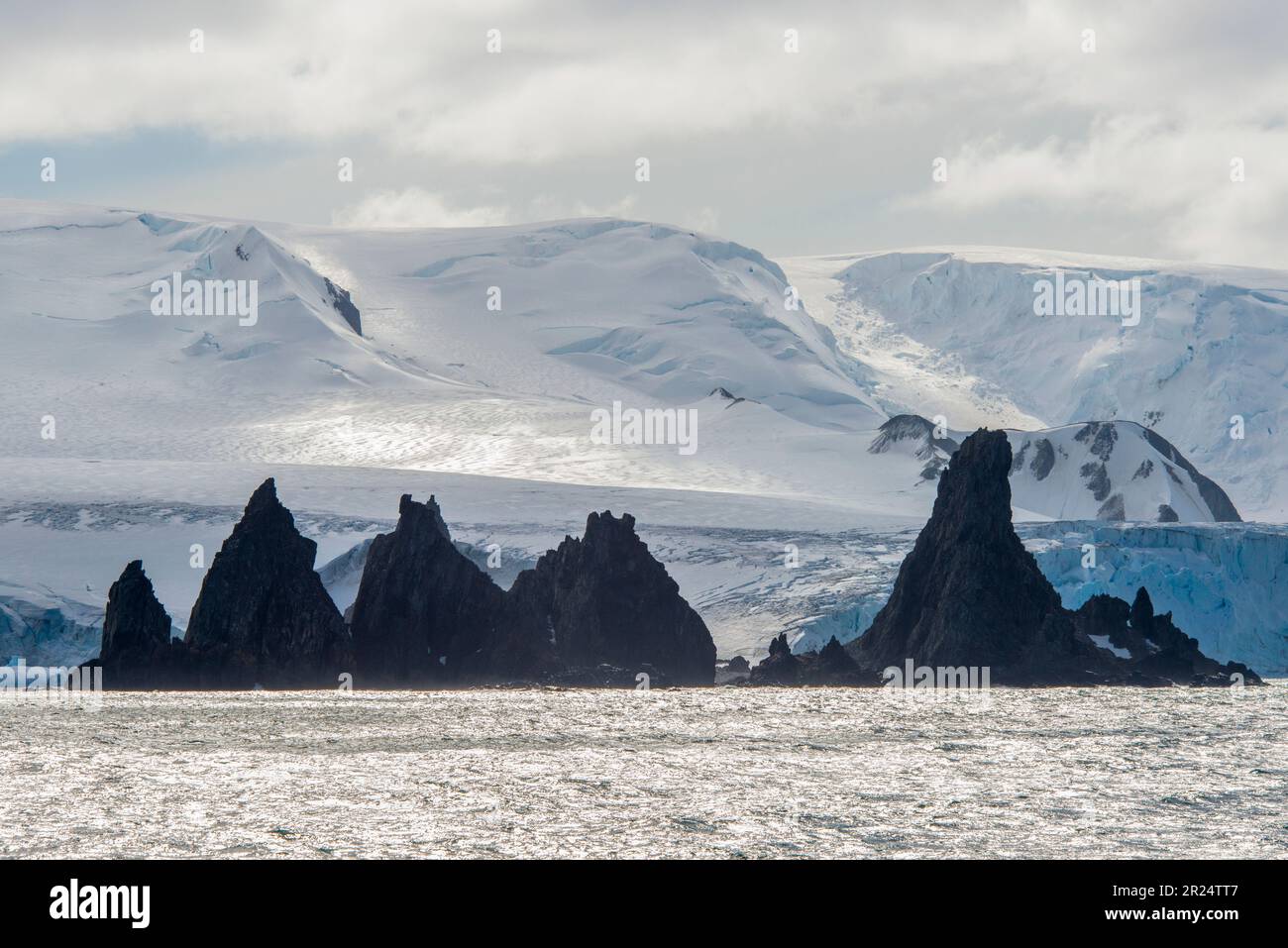 Wendell Sea, Antarktis. Eine dramatische Landschaft im Wendellmeer. Stockfoto