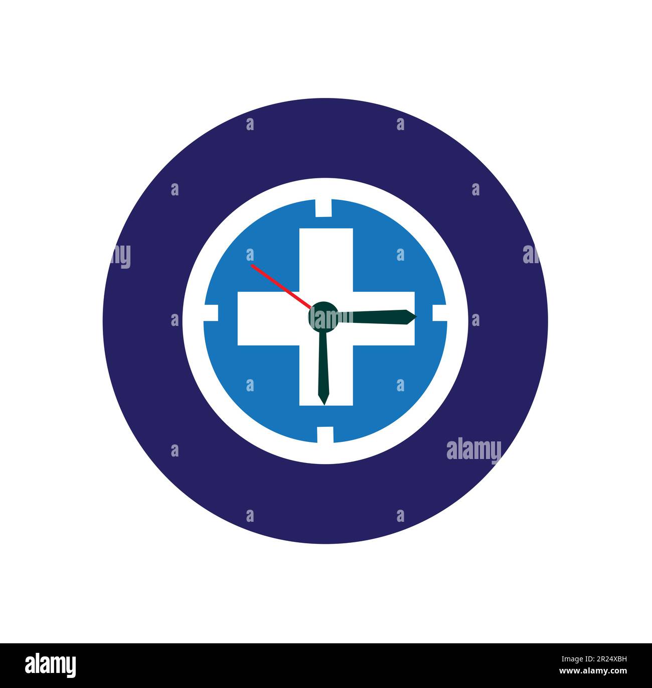 Time Medical Logo Symbol Design Vorlage Vektor Medical Time Logo Stock Vektor