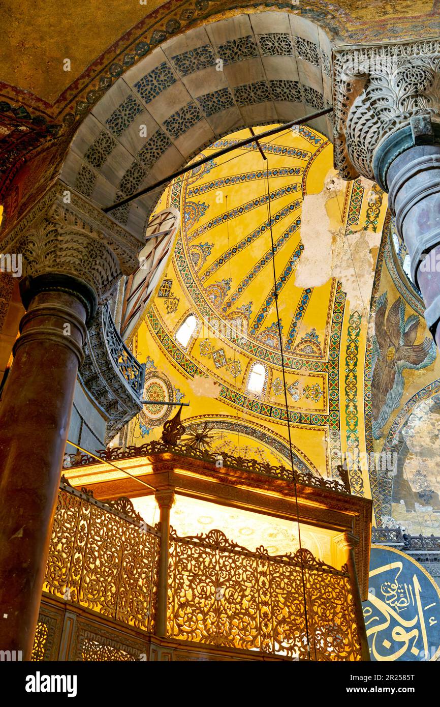 Istanbul Türkei. Große Moschee Der Hagia Sophia Stockfoto