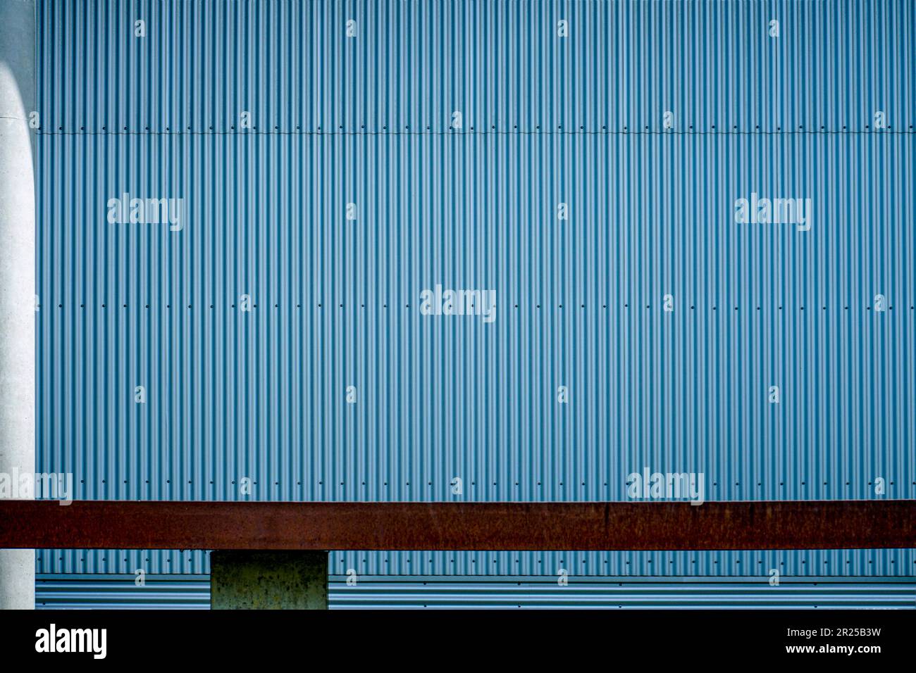 Minimalistische architektonische Wanddetails Stockfoto