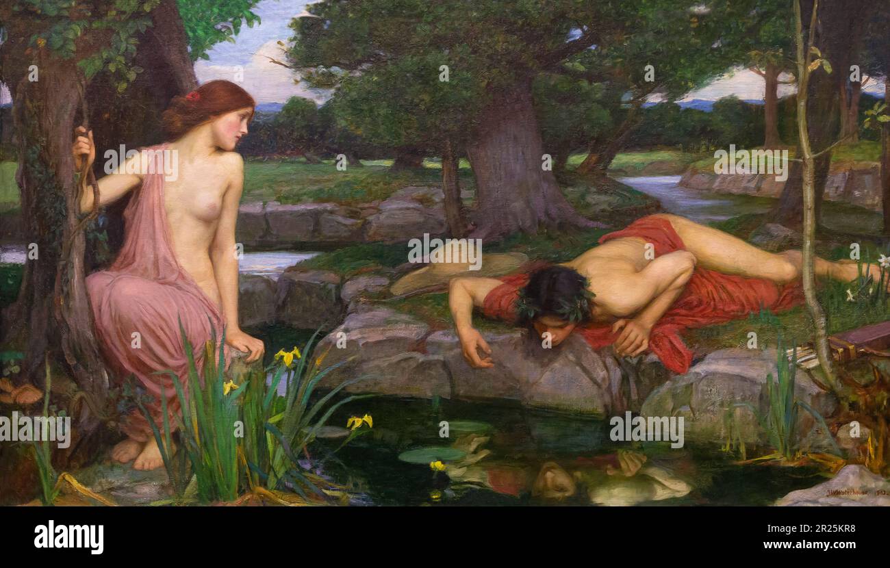 Echo und Narziss, John William Waterhouse, 1903, Stockfoto