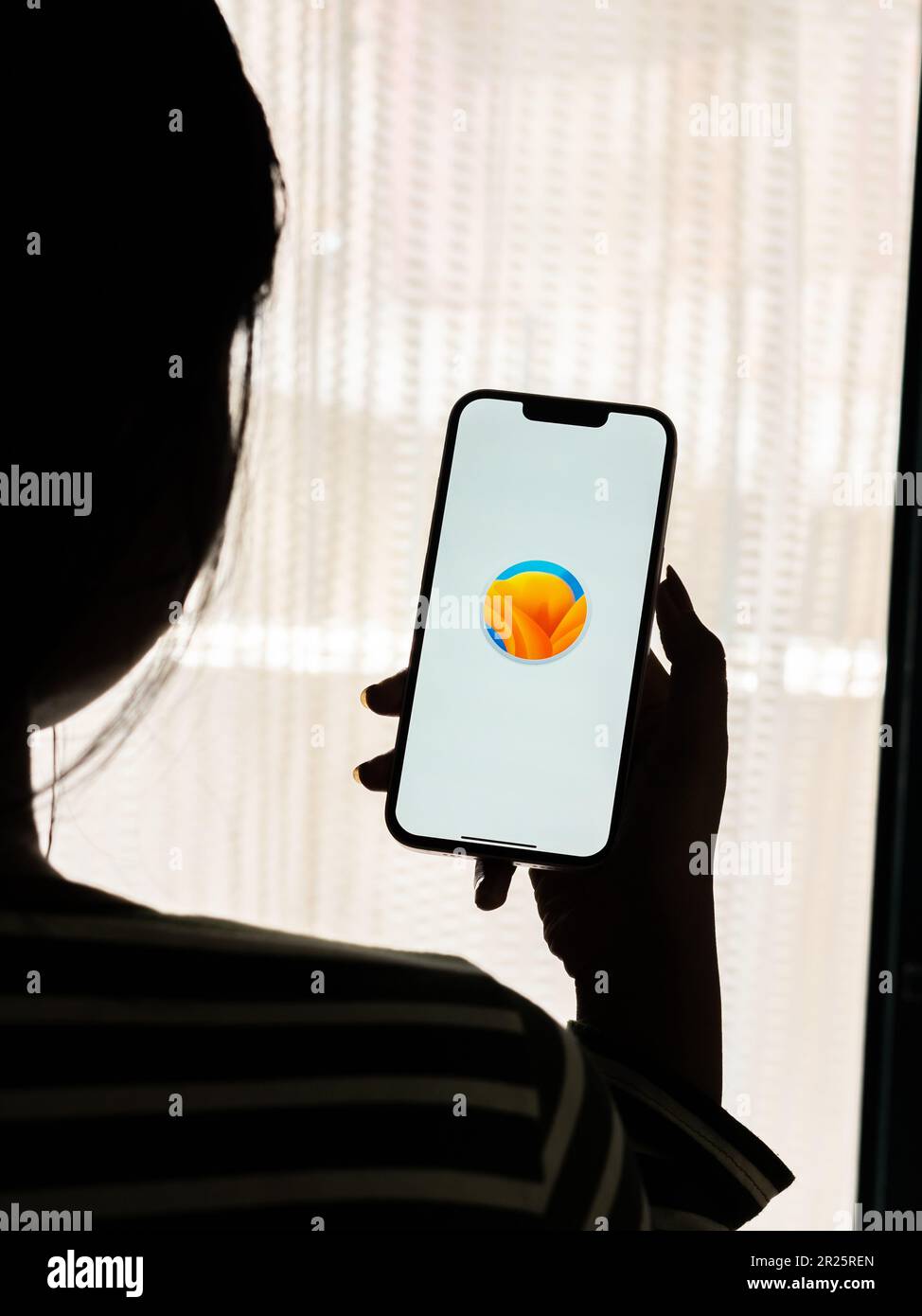 West Bangal, Indien - 20. Februar 2023 : MacOS Ventura auf dem Bildschirm. Stockfoto