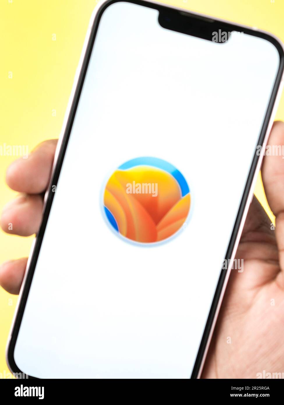 West Bangal, Indien - 20. Februar 2023 : MacOS Ventura auf dem Bildschirm. Stockfoto