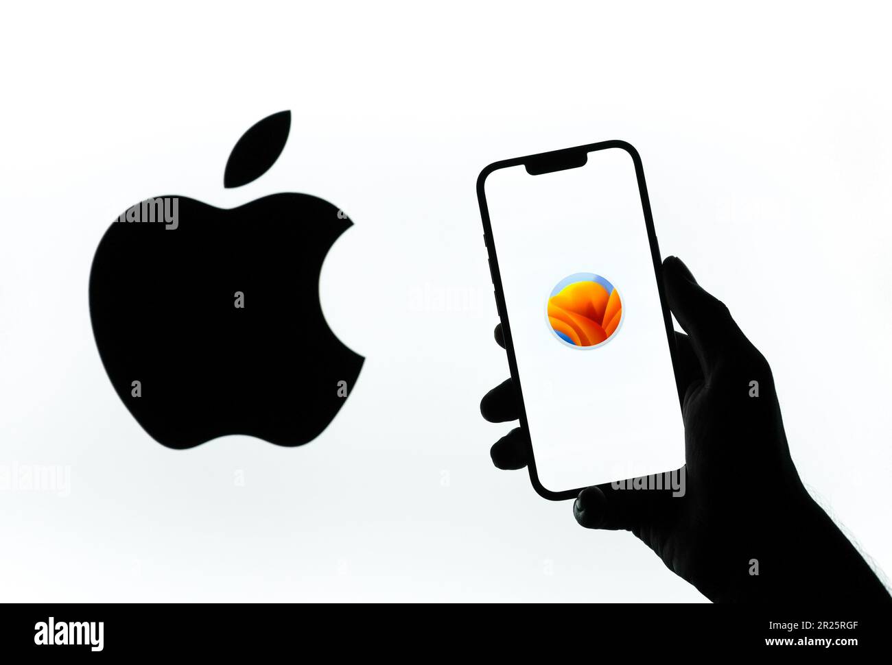 West Bangal, Indien - 20. Februar 2023 : MacOS Ventura auf dem Bildschirm. Stockfoto