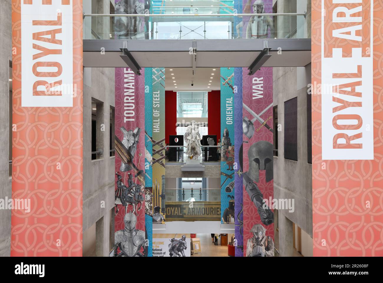 Im Royal Armouries Museum in Leeds, der Heimat der britischen nationalen Sammlung von Waffen und Rüstungen, West Yorkshire Stockfoto