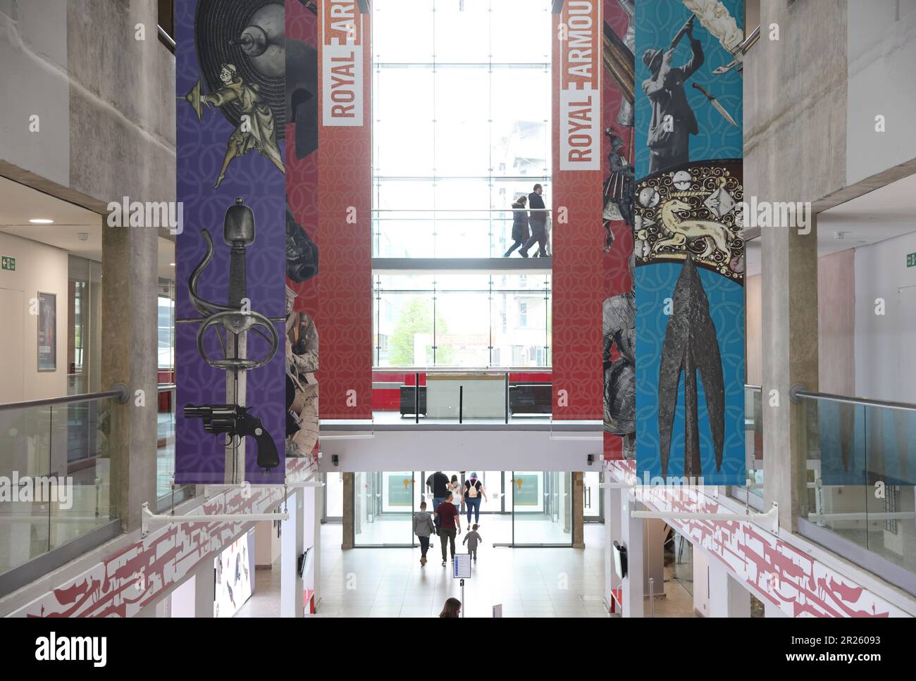 Im Royal Armouries Museum in Leeds, der Heimat der britischen nationalen Sammlung von Waffen und Rüstungen, West Yorkshire Stockfoto