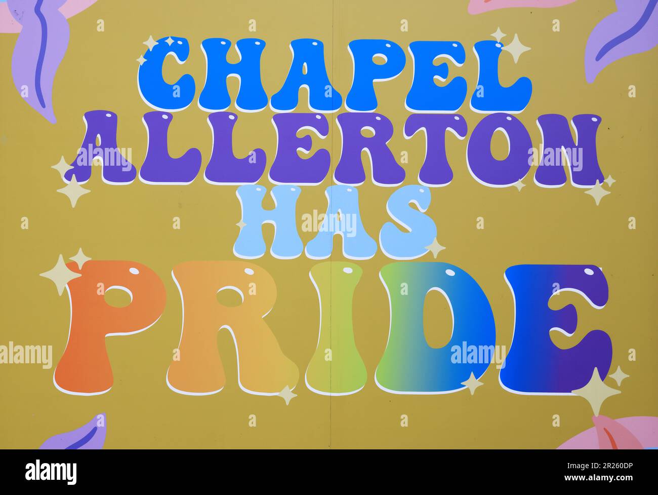 Chapel Allerton, einer der schönsten Vororte in Leeds mit charaktervollen Gebäuden und einem fantastischen Gemeinschaftsgeist, West Yorkshire, Großbritannien Stockfoto