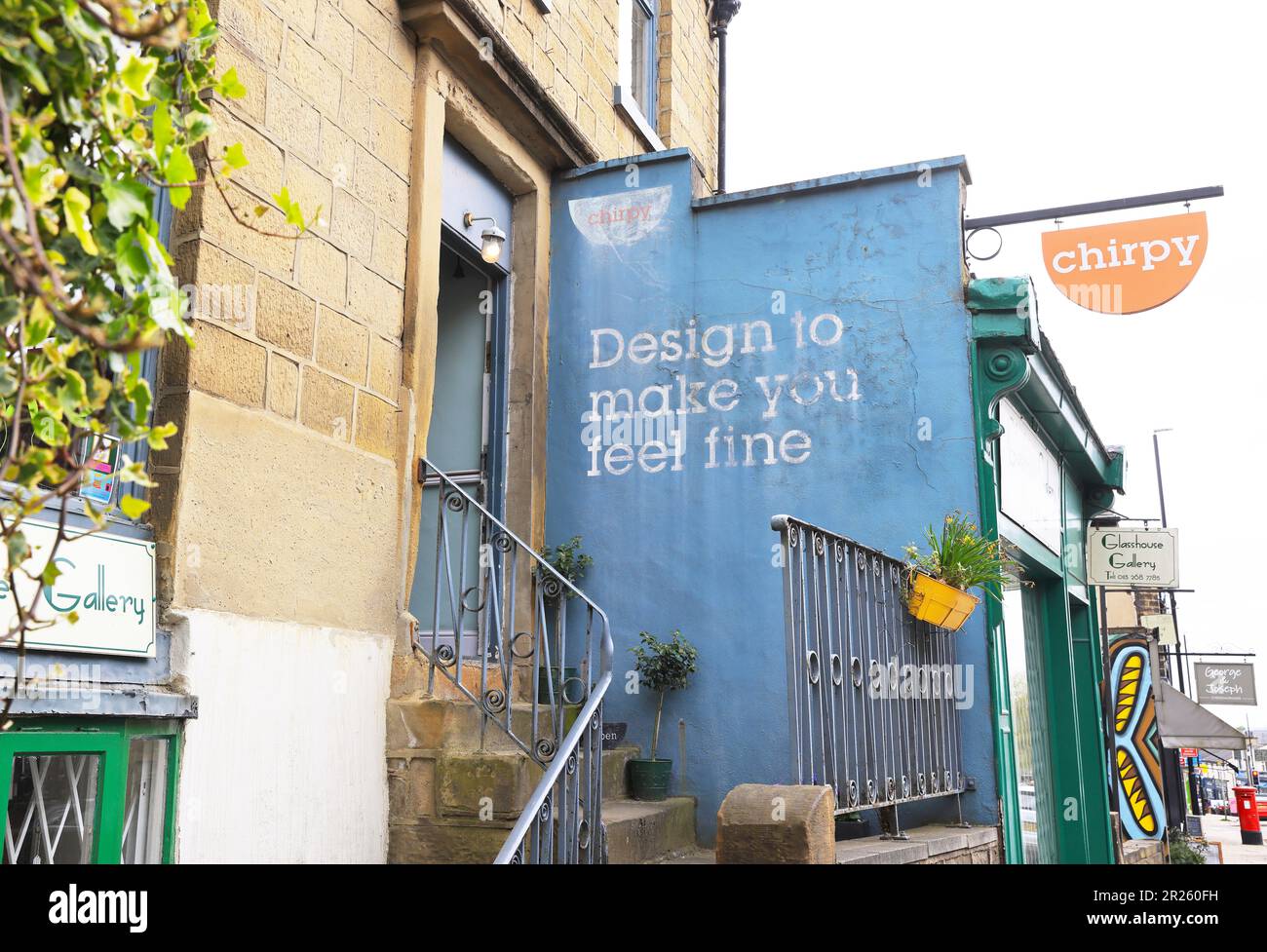 Chapel Allerton, einer der schönsten Vororte in Leeds mit charaktervollen Gebäuden und einem fantastischen Gemeinschaftsgeist, West Yorkshire, Großbritannien Stockfoto