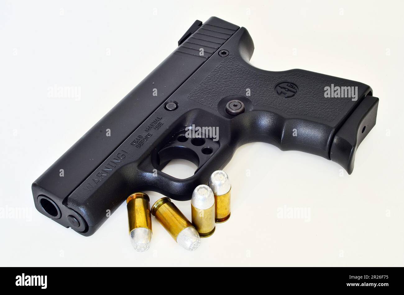 Eine Schusswaffe von einer .45 Magnum. Stockfoto
