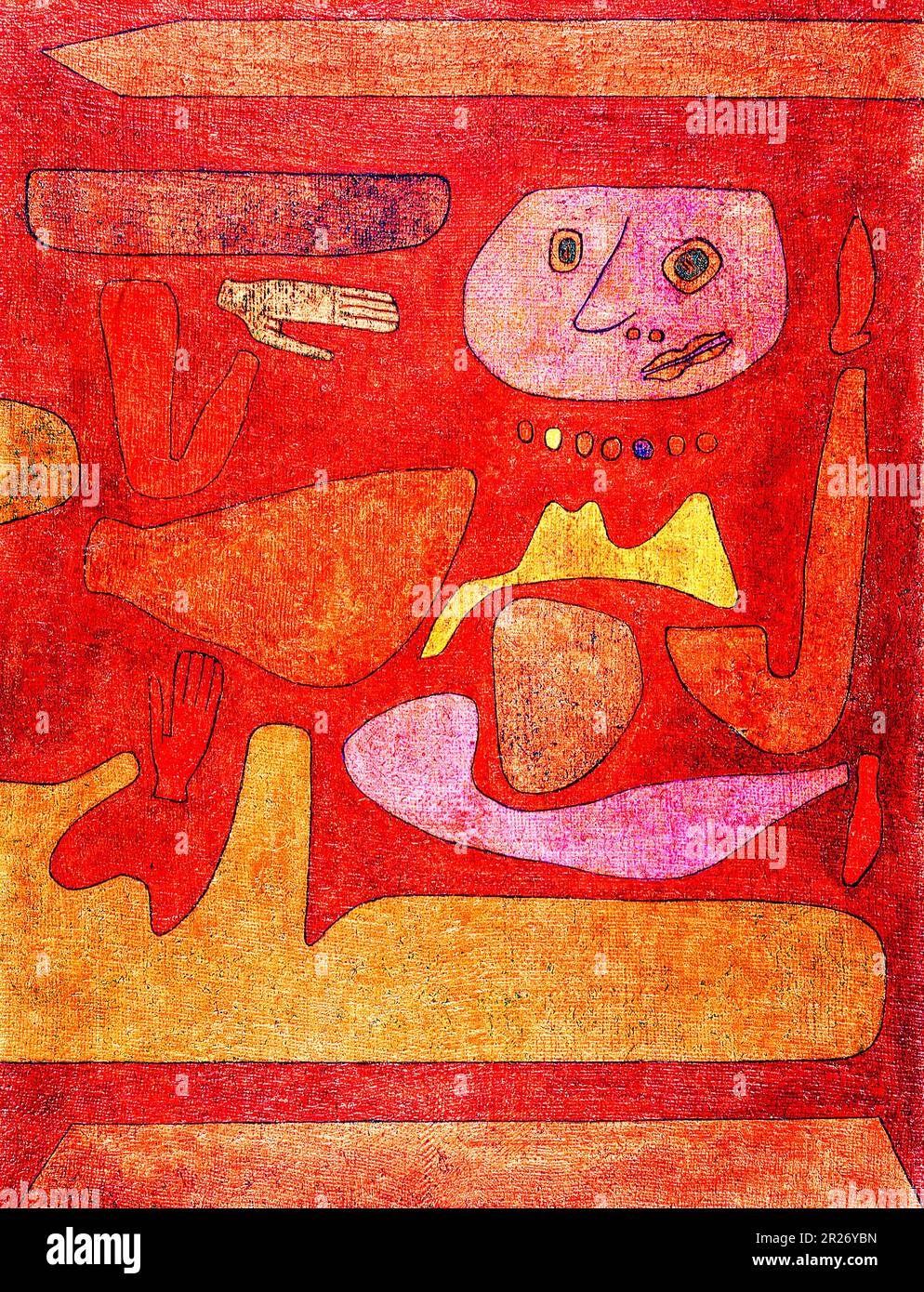 Der Mann der Verwirrung (1939) Gemälde in hoher Auflösung von Paul Klee. Stockfoto