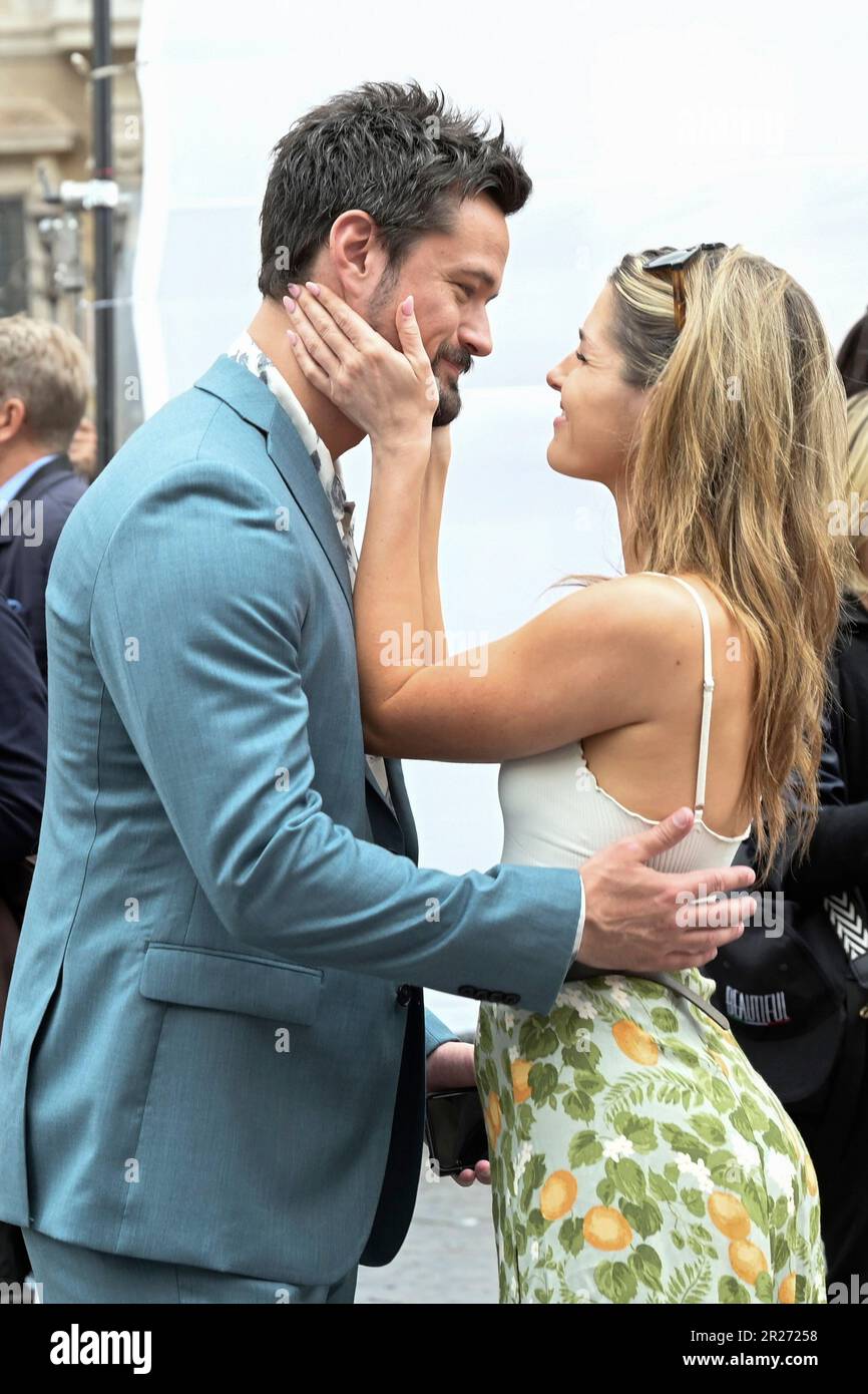 Rom, Italien. 17. Mai 2023. Matthew Atkinson und Karissa Lee Staples bei Dreharbeiten zur CBS TV-Serie „The bold and the beautiful/Reich und schön“ auf der Piazza Navona. Rom, 17.05.2023 Kredit: Geisler-Fotopress GmbH/Alamy Live News Stockfoto