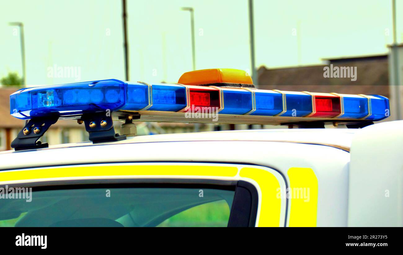 Polizei Schottland alba poleas van car Glasgow, Schottland, Großbritannien Stockfoto