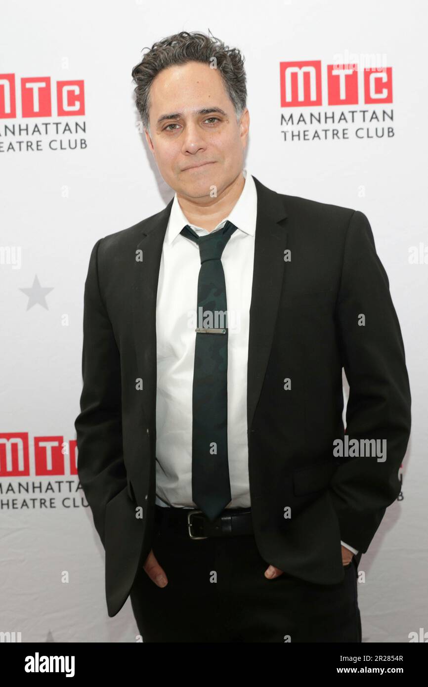 Manhattan Theatre Club, New York, USA, 16. Mai 2023 - Rajiv Joseph bei der Spieleröffnung VON KÖNIG JAMES in New York City, 16. Mai 2023. Foto: Giada Papini Rampelotto/EuropaNewswire Stockfoto