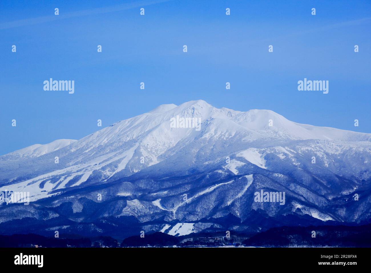 Tazawa-See in der Präfektur Akita im Winter Stockfoto