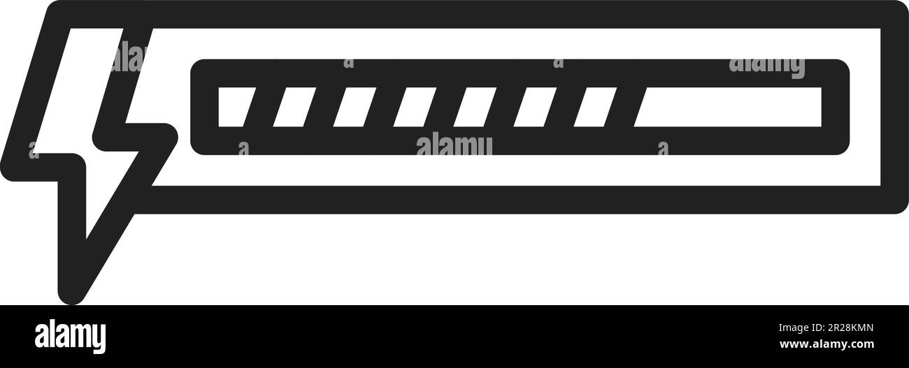 Vektorbild des Symbols „Energieleiste“. Stock Vektor