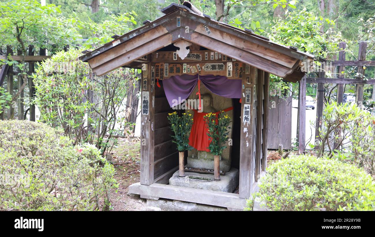 Kinugawa Onsen, Japan Mai 1 2023: Edo Wonderland Nikko Edomura ist einer der berühmten Freizeitparks in Kinugawa Onsen, Japan. Es ist ein historischer Freizeitpark Recrea Stockfoto