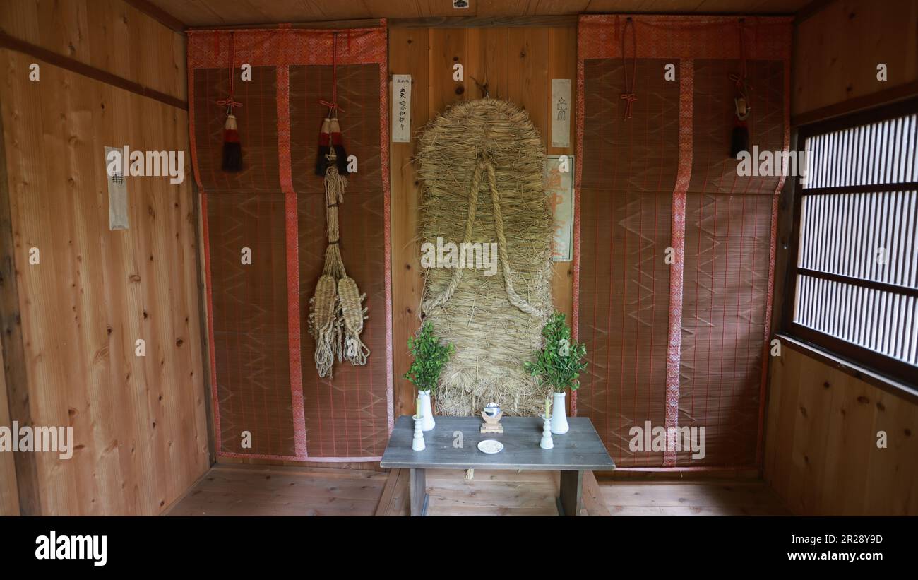 Kinugawa Onsen, Japan 1 2023. Mai: Der riesige Warazori-Ausstellungsraum im Edo Wonderland ist einer der berühmten Freizeitparks. Es ist ein historischer Freizeitpark, der Japsen nachbildet Stockfoto