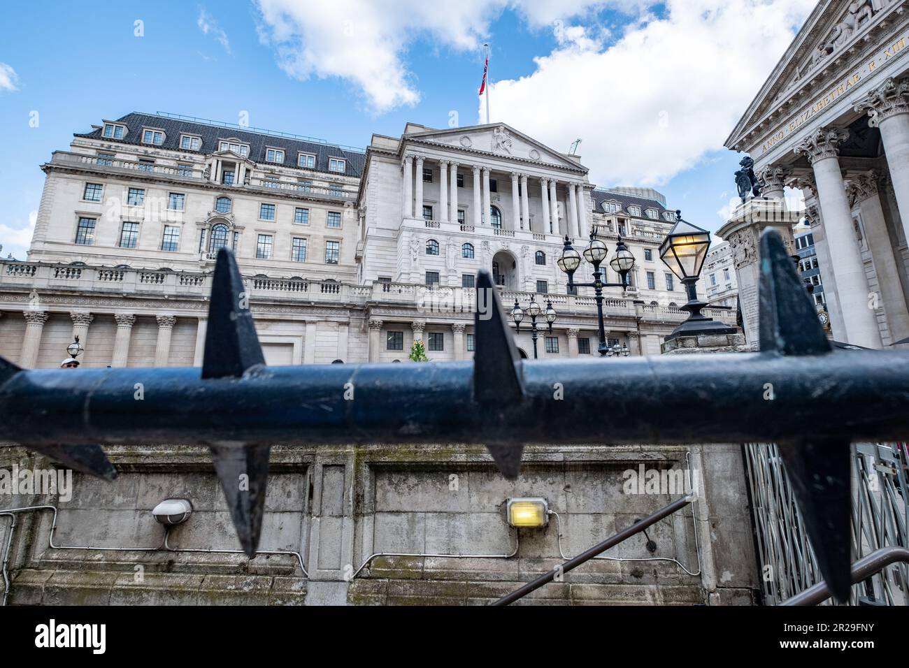 London - Mai 2023: Bank of England in der City of London Stockfoto
