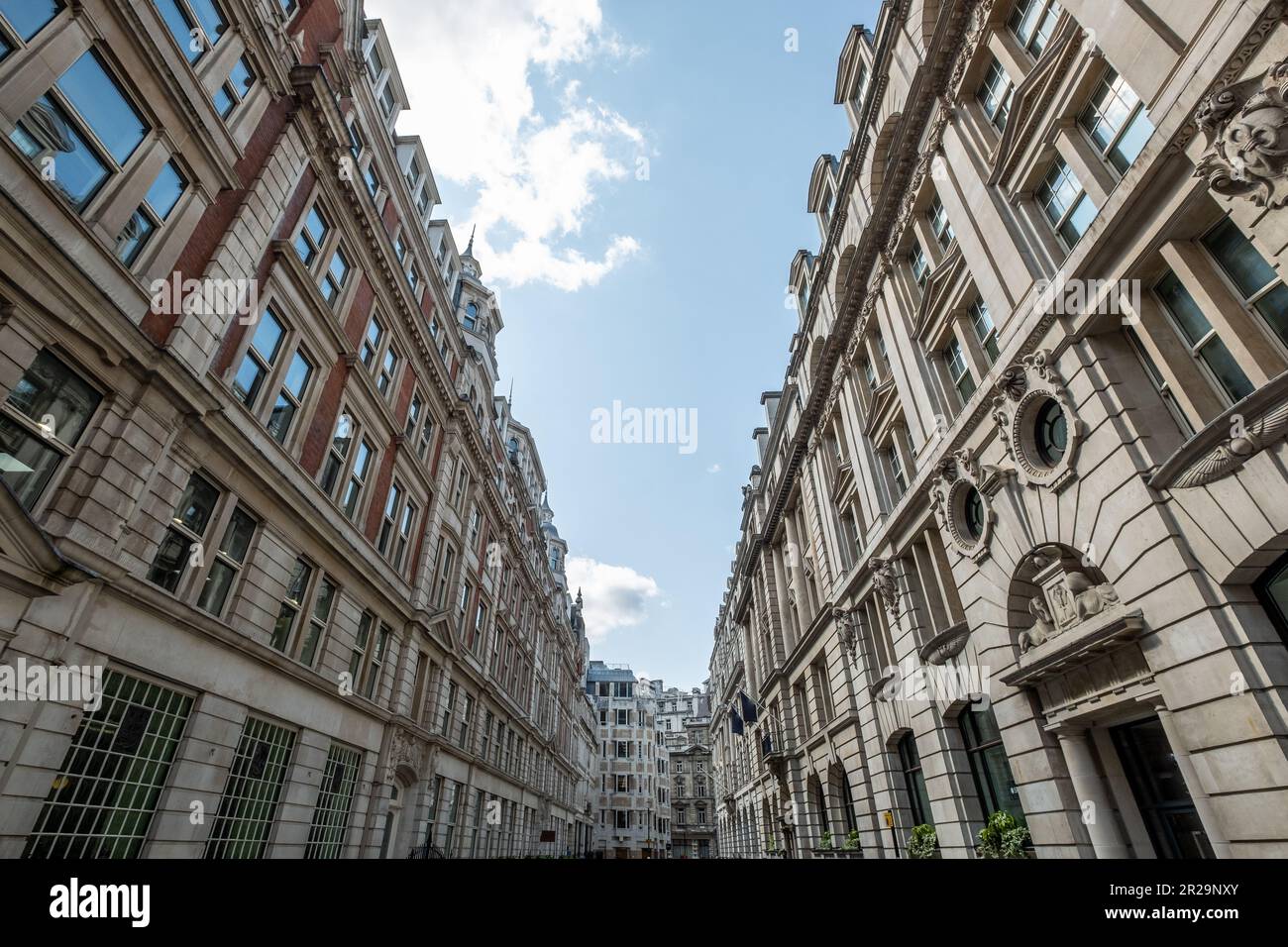 London - New Broad Street, EC2 in der Nähe der Liverpool Street Station Stockfoto