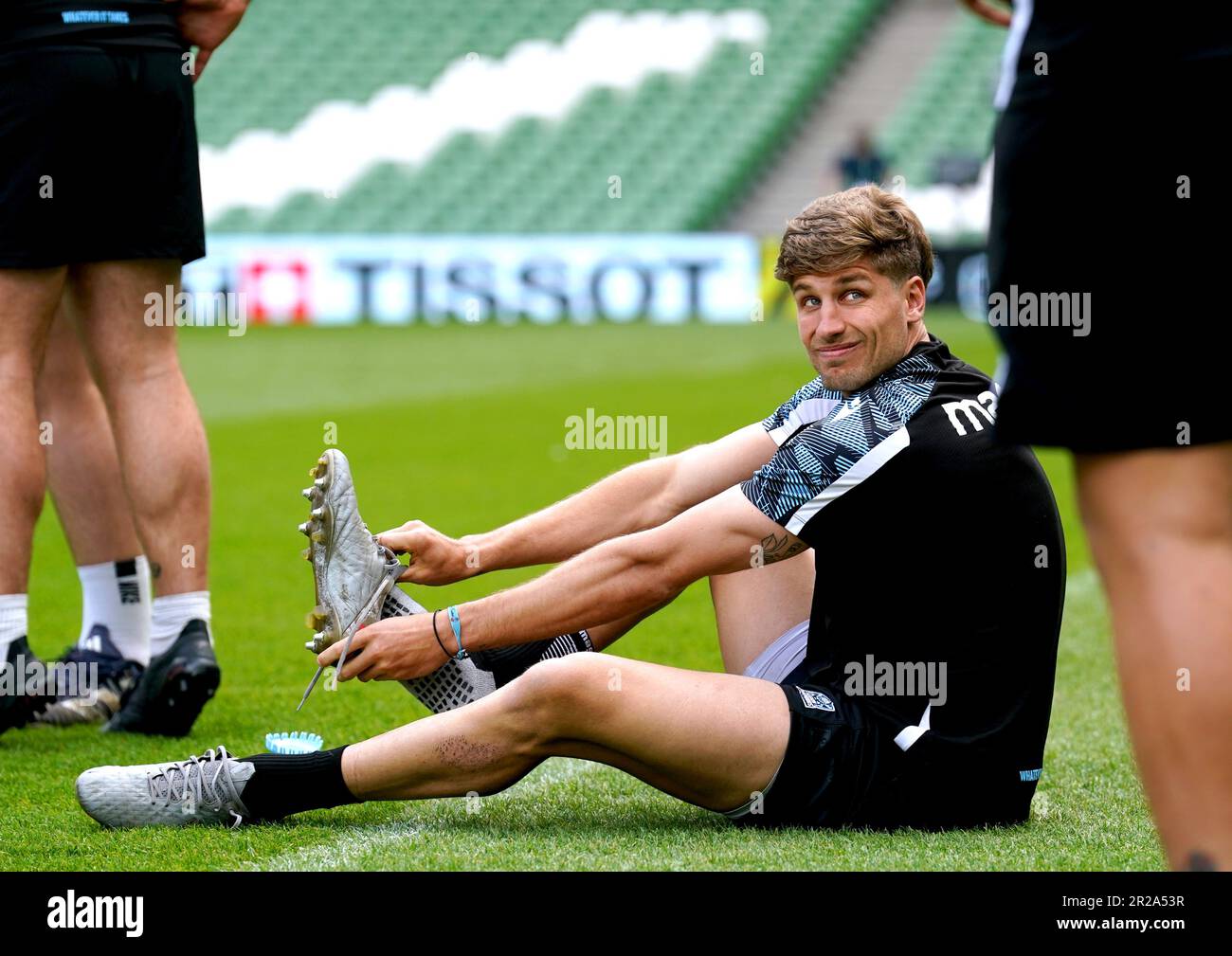 Domingo Miotti der Glasgow Warriors während des Captain's Run im Aviva Stadium in Dublin, Irland. Foto: Donnerstag, 18. Mai 2023. Stockfoto