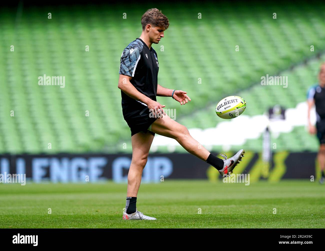 Domingo Miotti der Glasgow Warriors während des Captain's Run im Aviva Stadium in Dublin, Irland. Foto: Donnerstag, 18. Mai 2023. Stockfoto