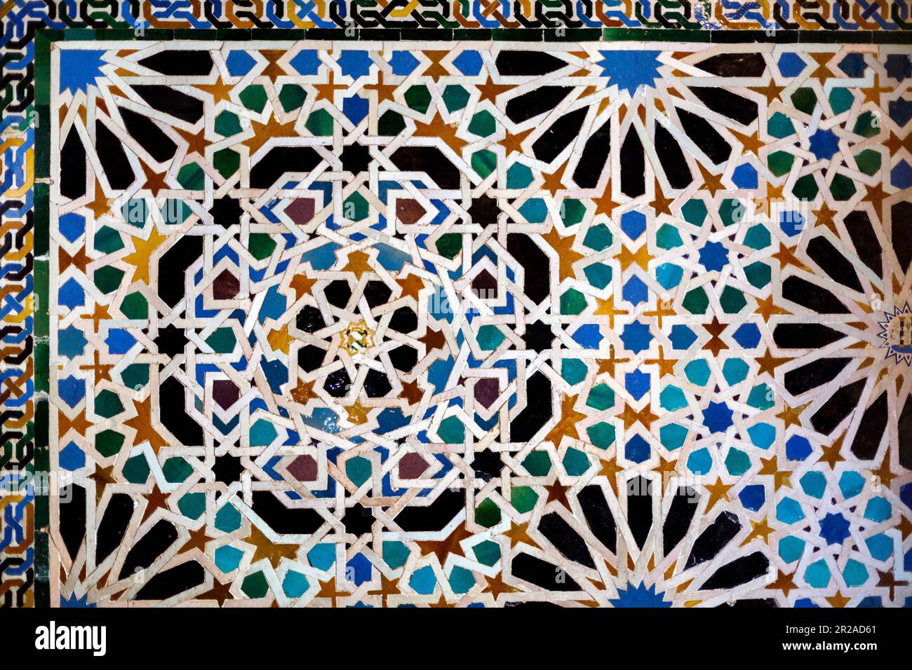 Spanien, Andalusien, Granada, Alhambra, Generallife, Sommerpalast, Innenarchitektur, maurischer Einfluss Stockfoto