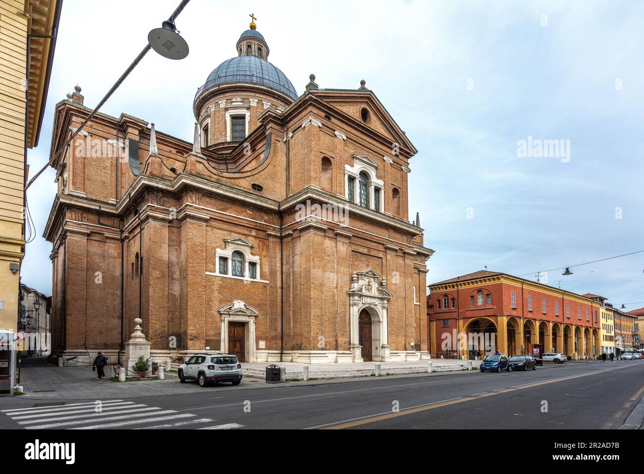 Der Tempel der Beata Vergine della Ghiara, auch bekannt als die Basilika der Madonna della Ghiara, ist eine der Kirchen von Reggio Emilia. Reggio Stockfoto